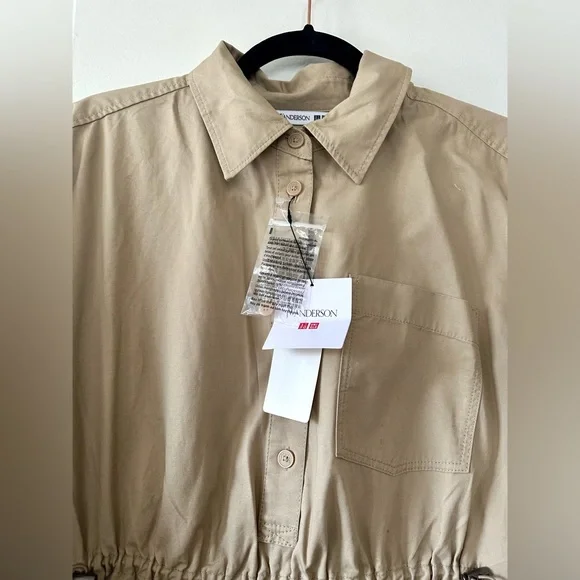 Uniqlo x JW Anderson collaboration canvas dress Sz Small/ fits boxy 100% cotton - Picture 3 of 8